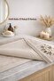 3D Embroidered Curly Hand Towel Set |   50X90 cm |   6 Pieces |   100% Cotton |   Daily, Dowry & Gift Items - 3