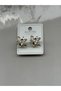 Juping Zircon Stone Butterfly Figure Cicili Hoop Earrings - 2