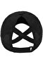 Ponytail hat women - breathable perforated fabric, adjustable sports hat, summer black - 4