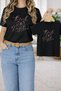 T-Shirt Mother Daughter Combination Oversize – Mother & Child Twin Printed T-Shirt (Single Price)