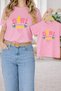 T-Shirt Mother Daughter Combination Oversize – Mother & Child Twin Printed T-Shirt (Single Price)