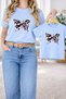 T-Shirt Mother Daughter Combination Oversize – Mother & Child Twin Printed T-Shirt (Single Price)