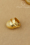 Steel Ring - Adjustable Steel Asymmetric Stone Model Ring, Does Not Tarnish, Does Not Fade - 2