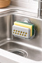Sponge Holder with Suction Cup, Perforated Kitchen Sponge Hanger Organizer That Sticks to the Wall Inside the Sink - 4