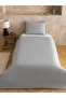 Gray Basic Single Duvet Cover Set - 3