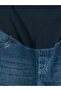 Quality Parts from Çelebi Store: Straight Fit Maternity Jean Pants with Abdominal Panel - 4