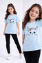 Girl's Leggings and T-Shirt Set/ Mother-Daughter Matching Outfit - 2