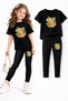 Girl's Leggings and T-Shirt Set/ Mother-Daughter Matching Outfit