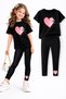 Girl's Leggings and T-Shirt Set/ Mother-Daughter Matching Outfit