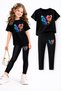 Girl's Leggings and T-Shirt Set/ Mother-Daughter Matching Outfit