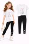Girl's Leggings and T-Shirt Set/ Mother-Daughter Matching Outfit