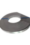 8727 Metallic Stainless Steel PVC Edge Banding 22mm x 1mm 100m Brushed Finish - 4