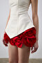 Rosie Couture 3D Rose Detailed Mini Skirt - 2