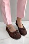 Elara Bitter Brown Suede Flat Sole Women's Ballerinas - 5