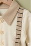 Baby Boy Classic Salopet Set Striped Trousers Suspender Shirt Collar 0-12 Months - 6