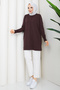 Women's Rayon Mercerized Knitwear Tunic with Middle Seam - 4