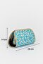 Pop-Up Makeup Bag Organizer with Inner Pocket Travel Cosmetic Bag Triangle Design - 2