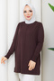 Women's Rayon Mercerized Knitwear Tunic with Middle Seam - 6