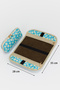 Pop-Up Makeup Bag Organizer with Inner Pocket Travel Cosmetic Bag Triangle Design - 7