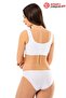 1215 Premium Women's Seamless, Non-Marking, Padded, Thick Strap Half Tank Top Bustier - 2