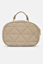 Beige Women's Shoulder Bag Quilted Patterned Daily Use Handbag - 4