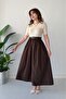 Short Sleeve Belted Poplin Detail Dress