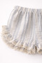 Baby Girl 2-Piece Set Lace Embroidered Short Sleeve Blouse Lace Trim Detailed Shorts Holiday Special Occasions - 2