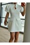 Balon Kol Mini Dress-Zr Model - 6