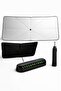 Car Sunshade Umbrella Windshield Sun Protector and Car Phone Number Parking Number Set