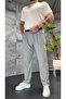 Pile Detailed Premium Fabric Baggy Trousers