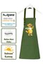 Kitchen Apron Set of 2 Stain-Resistant Water-Repellent Fabric Fade-Resistant Print Chef Golden Double Kitchen Apron - 6