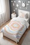 Layered Floral Dreams Patterned Single Baby Kids Duvet Cover Set - 3