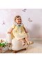 Baby Girl Light Yellow Dress with Lemon Embroidery, Baby Collar, Bow and Pocket, Daily Stylish Baby Dress - 3