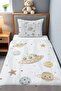 Space Travelers Patterned Single Baby Kids Piqué Set - 2