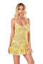 Women'S, Yellow, Short Tulle Nightgown
