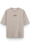 911 Car Back Printed Semi Oversize Stone Color Tshirt 1423 - 3