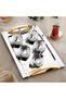 Shafer Allure Steel Tea Set 19 Pieces-Gold Tkebt Gold