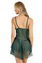 Women'S, Water Green, Short Tulle Nightgown - 2