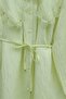 Baby collar scalloped waist lace modal tunic - light yellow - 6