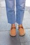 Ern-2611001 Genuine Nubuck Leather Flat-Sole Shoes with Saddle Leather Details - 6