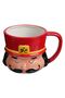Christmas Ceramic Cup with 3D Nutcracker Model 450ml