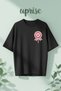 Didnt Panic Too Much Badge Printed Cotton Oversize T-Shirt