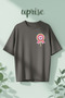 Didnt Panic Too Much Badge Printed Cotton Oversize T-Shirt