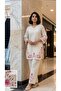 Women’s Cotton Flex Designer Co-Ord Set – Floral Embroidered Pure Cotton Kurta with Palazzos - 4