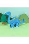 3D Magnetic Wooden Individual Dinosaur Puzzle ( 1 DINO- BRACHIOSAURUS - BLUE)– Interactive STEM Toy