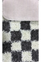 Chess Dama Patterned Latex Non-Slip Base Machine Washable 2-Piece Bohemian Oval Bath Mat 60X100 60X50 - 8