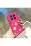 Redmi Note 14 Pro 4g Compatible Pink Red Silicone Case Shockproof Camera Protection - 4