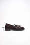 Women's Bitter Brown Beaded Tasseled Daily Short Heeled Shoes Tr30Ms01C - 5