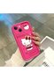 iPhone 15 Plus Compatible Pink Red Silicone Case Shockproof Camera Protection - 4