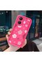 Poco C65 Compatible Pink Red Silicone Case Shockproof Camera Protection